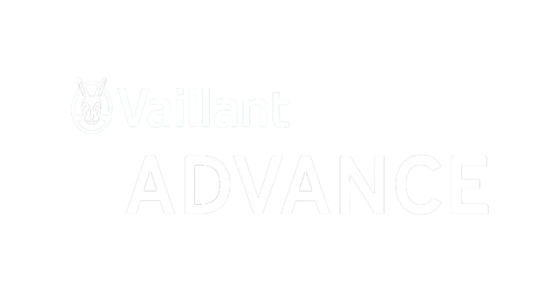 A black and white logo with the words, warcraft advance.